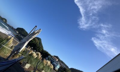 秋晴れ　今日も絶景❣️