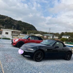 冬でもオープンカー乗りはカッコイイ❣️   マツダロードスター