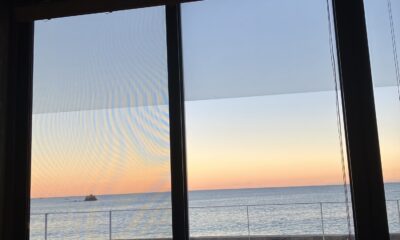 本日の海/オルビステラスより/凪/沖合は白波/オーベルジュ/千葉/鴨川/何もしない時間