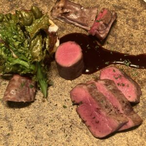 鴨川ジビエ/キョン/キョンの食べ比べ/ロース/モモ/バラ/ネック/ヒレ/オーベルジュ/千葉/鴨川