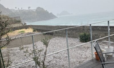 2026年2月7日/本日のオルビス前の海と空/雪❄️/オーベルジュ/千葉/鴨川/明日は醤油搾り
