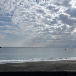 2026年2月13日/今日のオルビス前の空と海/オーベルジュ/千葉/鴨川