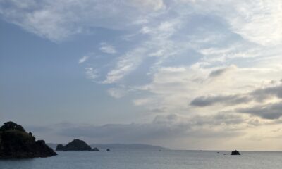 2026年2月15日/今朝のオルビス前の海と空/曇り時々お日様が顔を出してきます/オーベルジュ/千葉/鴨川