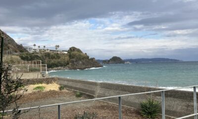 2026年2月17日/本日のオルビス前の海と空/今日は冬に戻ってしまったような寒い陽気です/少し波もあります/オーベルジュ/千葉/鴨川/料理の美味しい宿