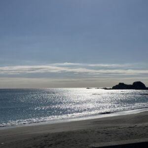 2026年2月19日/本日のオルビス前の海と空/日差しは暖かいですが風が冷たい/さざなみ/オーベルジュ/千葉/鴨川/料理の美味しい宿