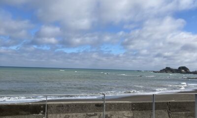 2026年2月26日/木曜日/今朝のオルビス前の海と空/雨は上がりました/青空も見えはじめて来ました/オーベルジュ/千葉/鴨川
