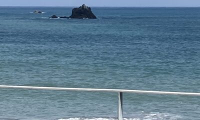 2026年3月9日/月曜日/本日のオルビス前の海と空/風が冷たい/春までもう少し/岩場にはひじきが芽吹いています/オーベルジュ/千葉/鴨川/料理の美味しい宿