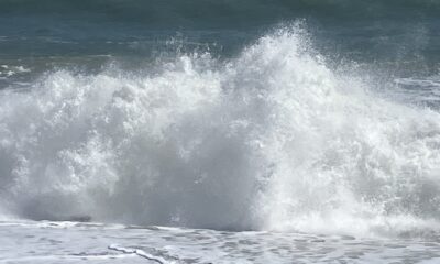 2026年3月15日/日曜日/本日のオルビス前の海と空/相変わらずの高波/どかーん/どずーん/オーベルジュ/千葉/鴨川