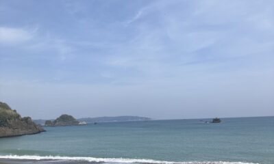 2026年3月22日/日曜日/本日のオルビス前の海と空/春の陽気/穏やかな波音/オーベルジュ/千葉/鴨川/料理の美味しい宿
