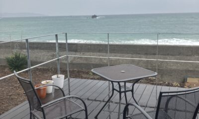 2026年3月25日/水曜日/雨☔/今日のオルビス前の海と空/磯がひいています/小雨で肌寒いです/オーベルジュ/千葉/鴨川/料理の美味しい宿