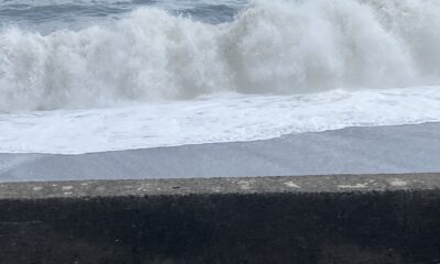 2026年3月27日/金曜日/大波/潮しぶきが/今日のオルビス前の海と空/オーベルジュ/千葉/鴨川/料理の美味しい宿