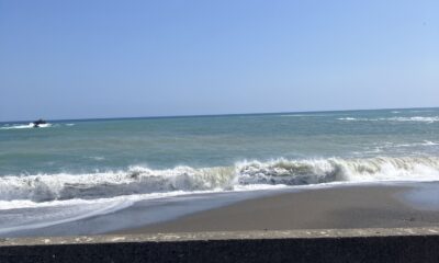 2026年3月28日/土曜日/本日のオルビス前の海と空/晴れ/中波/ポカポカ/オーベルジュ/千葉/鴨川/料理の美味しい宿