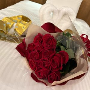 プロポーズ大作戦/No.11/彼氏様からのご依頼/12本の薔薇の花束🌹/ご成婚おめでとう御座います㊗️/オーベルジュ/千葉/鴨川/料理の美味しい宿