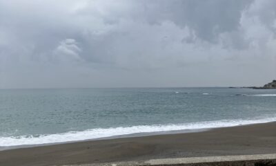 2026年4月23日/木曜日/曇り/今日のオルビス前の海と空/雨降らないでー/オーベルジュ/千葉/鴨川/料理の美味しい宿