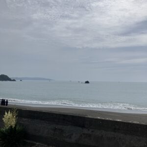 2026年5月3日/日曜日/GW/今朝のオルビス前の海を空/曇り模様/オーベルジュ/千葉/鴨川/料理の美味しい宿