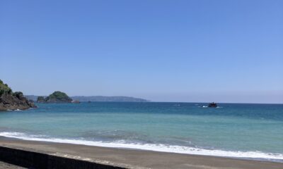 2026年5月16日/土曜日/本日のオルビス前の海と空/大将の毎日の大切なお仕事/窓掃除/オーベルジュ/千葉/鴨川/料理の美味しい宿