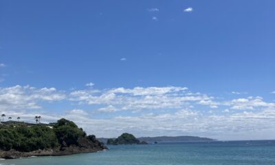 2026年5月29日/金曜日/本日のオルビス前の海と空/暑い/真夏の様/海と空は美しい/オルビスブルー🫐/オーベルジュ/千葉/鴨川/料理の美味しい宿