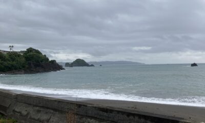 2026年6月7日/日曜日/今朝のオルビス前の海と空/小雨/やや波高し/オーベルジュ/千葉/鴨川/料理の美味しい宿