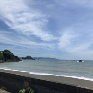 2026年6月16日/火曜日/本日のオルビス前の海と空/快晴/海がキラキラ🤩/凪/海風爽やか/オーベルジュ/千葉/鴨川