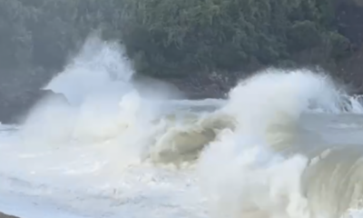 2026年6月15日/月曜日/千葉県民の日/本日のオルビス前の海と空/嵐🌀/高波/オーベルジュ/千葉/鴨川