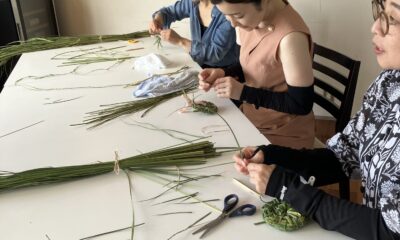 神が宿草/マコモでコースター作りワークショップ＆オルビスランチ会/大盛況の中行われたました/オーベルジュ/千葉/鴨川/料理の美味しい宿