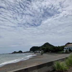 2026年6月23日/火曜日/曇り/本日のオルビス前の海と空/梅雨時/オーベルジュ/千葉/鴨川/料理の美味しい宿