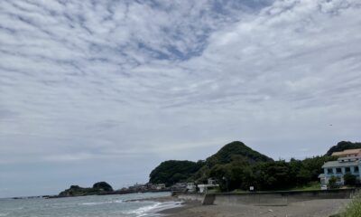 2026年6月23日/火曜日/曇り/本日のオルビス前の海と空/梅雨時/オーベルジュ/千葉/鴨川/料理の美味しい宿