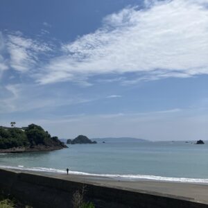 2026年7月14日/火曜日/本日のオルビス前の海と空/ピーカン/海水浴日和/オーベルジュ/千葉/鴨川/料理の美味しい宿