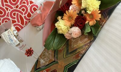 奥様のお誕生日おめでとう御座います/サプライズ/自社サイトアニバーサリープラン/花束orバースデーケーキ/ファーストドリンクサービス/オーベルジュ/千葉/鴨川/おもてなし