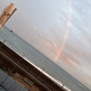 2026年10月29日/木曜日/夕方/雨上がり/東側に虹🌈/西側に夕陽🌆/オーベルジュ/千葉/鴨川