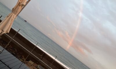 2026年10月29日/木曜日/夕方/雨上がり/東側に虹🌈/西側に夕陽🌆/オーベルジュ/千葉/鴨川